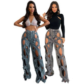 HR23112 European and American Women's Elastic Denim Jeans for Cosplay - Coscosmos